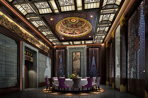 乌拉特中低调奢华的新中式酒店设计效果图